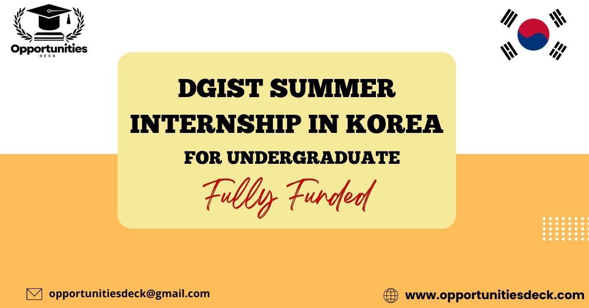 DGIST Summer Internship in Korea logo