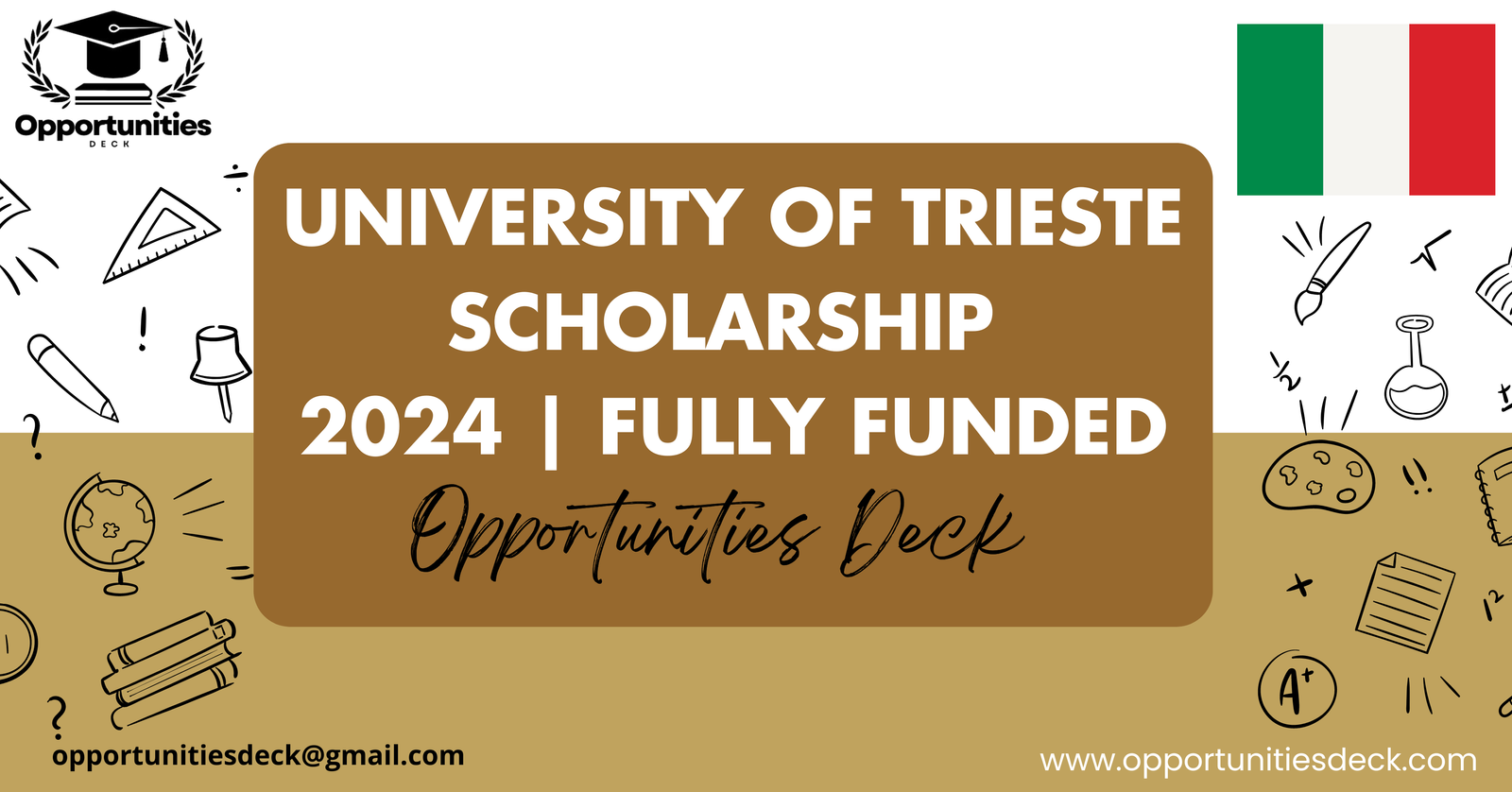 UNIVERSITY OF TRIESTE SCHOLARSHIP